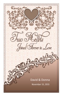 Wedding Program Cover Template 12D - Version 1